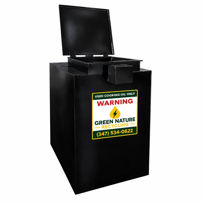 140-gallon outdoor steel tank for used cooking oil