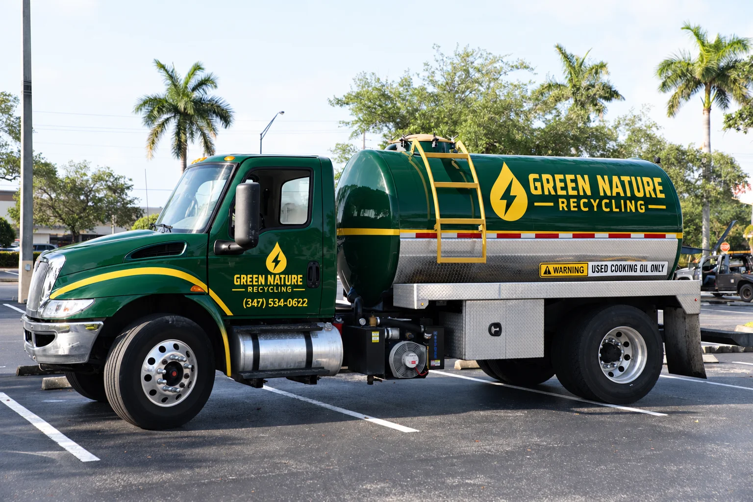 Green Nature Recycling oil collection truck